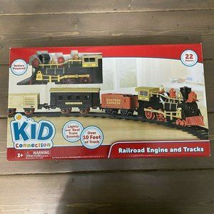 Kid Connection Railroad Engine & Tracks Play Set, 22 Pieces - Open Box Kid Gift